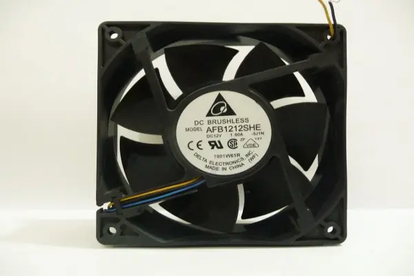 Cooling Fan, AFB1212SHE, DC12V 1.60A, Delta, China 